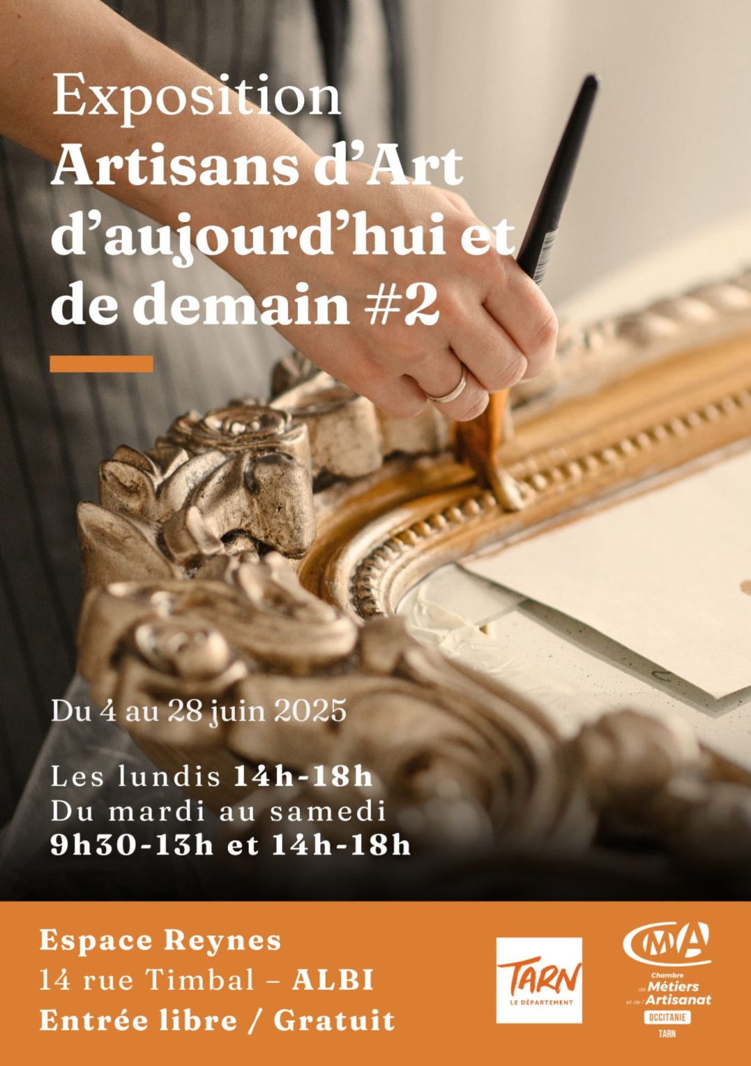 Exposition "Artisans d’Art d’aujourd’hui et de demain #2", du 4 au 28 juin 2025 à l'Espace REYNES à Albi