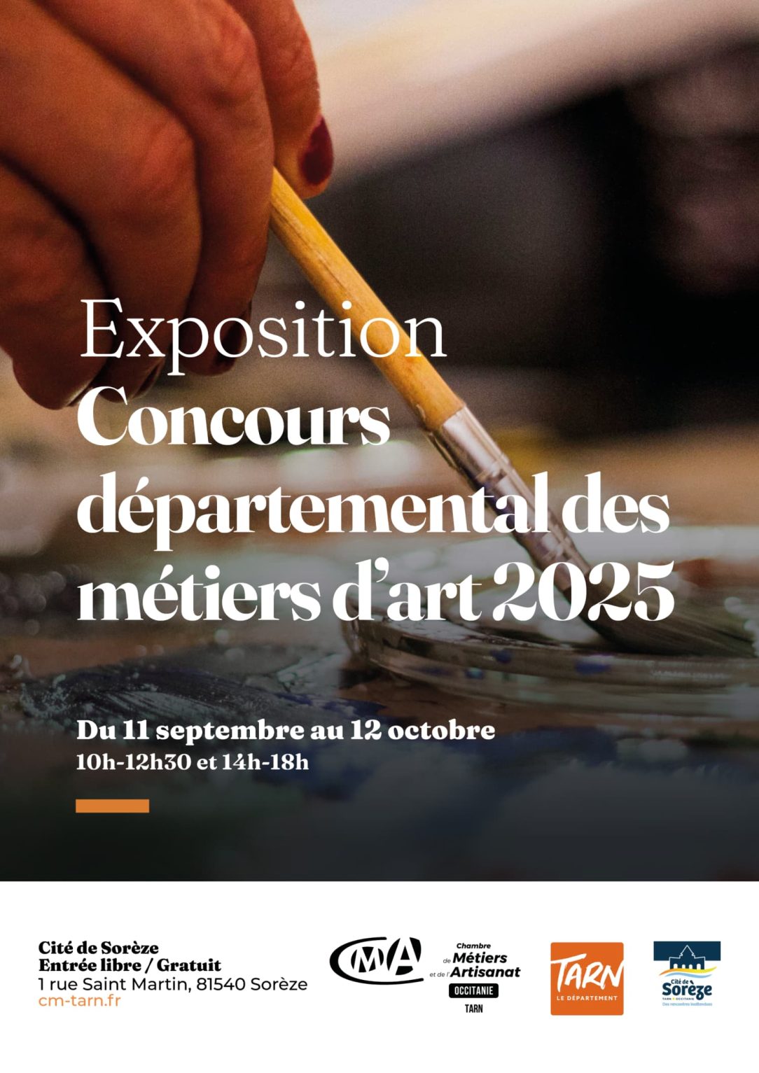 Exposition Concours départemental des métiers d'Art 2025 à la Cité de Sorèze
